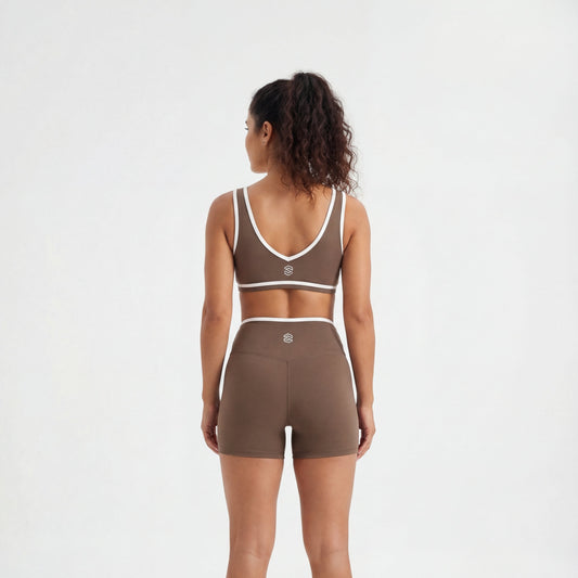 Sweet V Shorts (Mocha Ease)