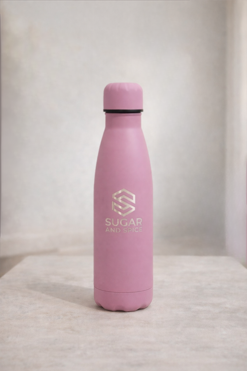 Sugar and Spice Insulated Water Bottle Pink