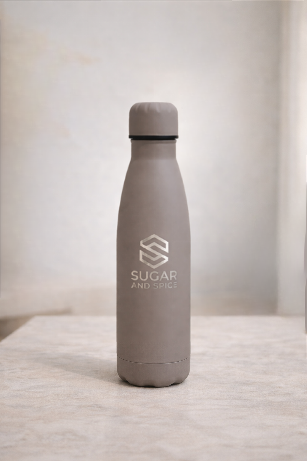 Sugar and Spice Insulated Water Bottle Grey