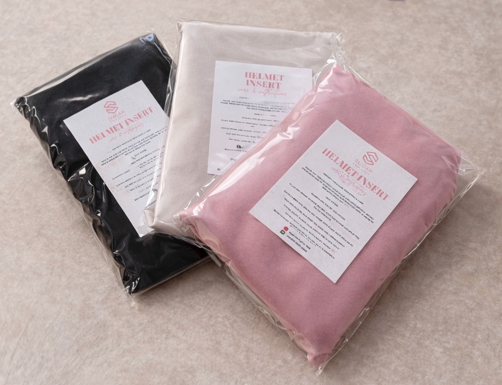 Silk Helmet - Pink Black Blush