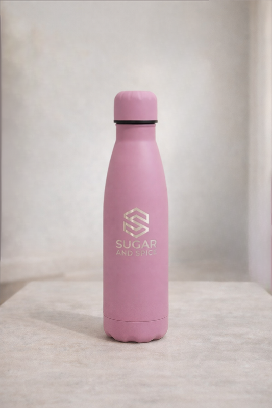 Sugar and Spice Insulated Water Bottle Pink