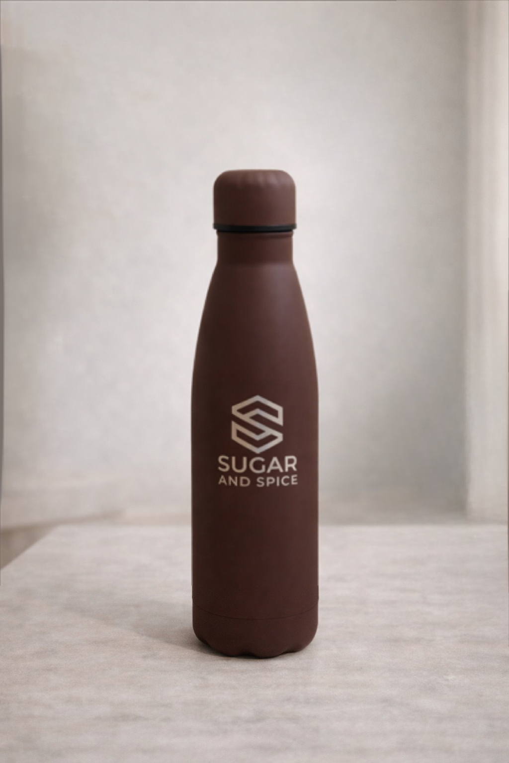 Sugar and Spice Insulated Water Bottle Brown
